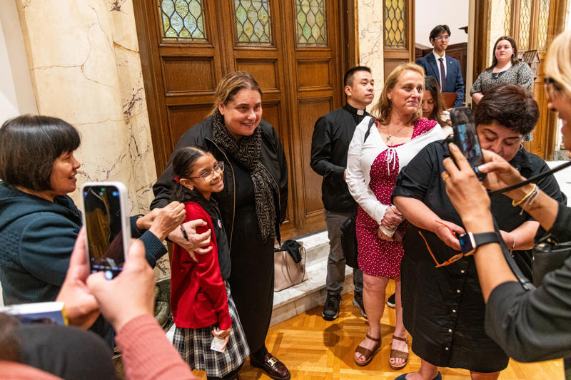 Antonia Salzano, mother of soon-to-be Saint Carlo Acutis speaks in N.Y.
