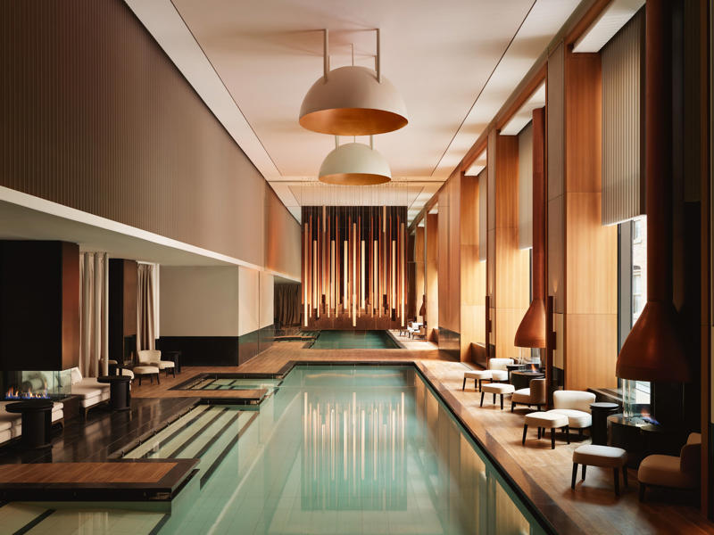 The Manner, The Surrey, a Corinthia Hotel, W New York-Union Square, The Ned NoMad, Crosby Street Hotel, The Ritz-Carlton New York, NoMad, The Carlyle, A Rosewood Hotel, Fouquet's New York, Park Hyatt New York, The Wall Street Hotel, Pendry Manhattan West, The Mercer, Hotel Chelsea, The Bowery Hotel, The Mark, The Fifth Avenue Hotel, Ace Hotel Brooklyn, The Lowell, ModernHaus Soho, Warren Street Hotel, Aman New York, The Langham, New York, Fifth Avenue, Freehand New York, Baccarat Hotel New York, Gansevoort Meatpacking NYC, Soho House New York, The Hoxton Williamsburg, The New York Edition, The Ludlow, 1 Hotel Brooklyn Bridge, The St. Regis New York, The Beekman, A Thompson Hotel, 33 Hotel, New York City, Seaport, The Pierre, A Taj Hotel, The Whitby Hotel, Casa Cipriani, Wythe Hotel, AKA Central Park, The Marlton Hotel