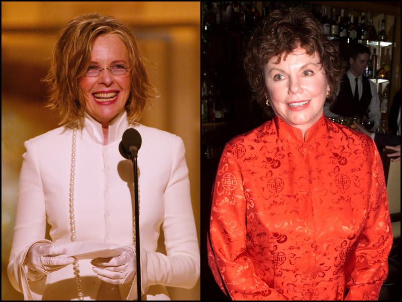 Diane Keaton and Marsha Mason Fredric March and Wallace Beery, Barbra Streisand and Katharine Hepburn, 'Franz Kafka's It's a Wonderful Life' and 'Trevor', 'Johnny Belinda' and 'The Treasure of the Sierra Madre', Diane Keaton and Marsha Mason, Tom Courtenay and Robert Duvall, Jodie Foster, Shirley MacLaine, and Sigourney Weaver, 'A Bug's Life' and 'The Prince of Egypt', Ron Howard and Baz Luhrmann, Amy Adams and Michelle Williams, Meryl Streep and Sandra Bullock, Damien Chazelle and Kenneth Lonergan, Lady Gaga and Glenn Close, Elton John and Jessie Buckley, Mikkel E.G. Nielsen (left) and Alan Baumgarten (right)