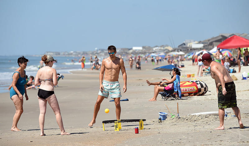 Wrightsville Beach, Carolina Beach, Kure Beach, Bald Head Island, Caswell Beach, Oak Island, Holden Beach, Ocean Isle Beach, Sunset Beach, Topsail Beach, Surf City