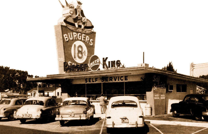 1950s: Burger King before the Whopper Menus that made history, 1920s: White Castle changes the game, 1930s: Nathan's gets famous, 1940s: Carl's Jr. makes a stand, 1950s: affordable treats at McDonald's, 1950s: Whataburger goes big, 1950s: Burger King before the Whopper, 1950s: In-N-Out introduces Cali-style fast food, 1960s: Jack in the Box revolutionizes the drive-thru, 1960s: McDonald's before the Big Mac, 1960s: Sonic does things its own way, 1960s: Taco Bell offers something different, 1960s: Wendy's creates the modern drive-thru, 1970s: McDonaldland is born, 1970s: Kentucky Fried Chicken before it became KFC, 1970s: White Castle keeps it simple, 1980s: Dunkin' Donuts goes crazy for soup, 1980s: McDonald's is lovin' it, 1980s: Arby's buys into the croissant boom, 1990s: Pink's enters the new century