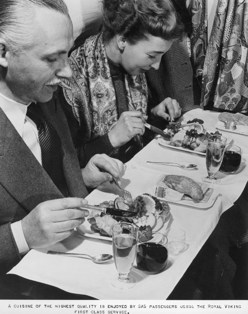 Royal Viking Cabin Service, SAS DC-8-33, Meat or Seafood?, First Class, Lobster or Shrimp?, Fresh Bread, SAS Scandinavia, First Class Drinks, Great Service, Perfect Service, Balanced Meal, Pan Am Desserts, A Qantas Flight, Drink Service, A Pan Am 747 Cabin, Royal Viking
