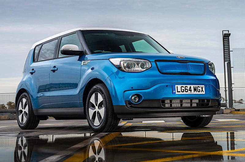 Kia Soul EV Audi e-tron, BMW 1602 Elektro-Antrieb, Buick Velite 5, Cadillac Lyriq, Chevrolet S-10 EV, Citroën AX Electrique, Dacia Spring, Fiat Panda Elettra, Ford Ranger EV, General Motors EV1, Honda EV Plus, Hummer EV Pickup, Hyundai BlueOn, Jaguar I-Pace, Kia Soul EV, Mercedes Electrique, Nissan Tama, Opel Elektro GT, Peugeot VLV, Polestar 2, Porsche P1, Renault Celtaquatre, Skoda EV truck, Smart fortwo ed, Tesla Roadster, Toyota RAV4 EV, Vauxhall Ampera, Volkswagen Elektro-Transporter, Volvo C30 Electric