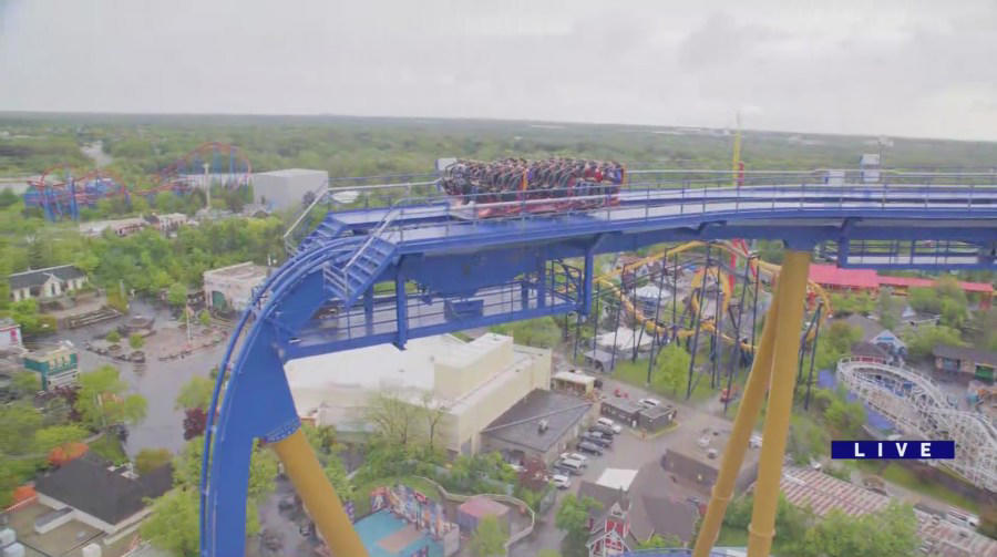 American Eagle, Batman: The Ride, The Dark Knight Coaster, The Flash: Vertical Velocity, Giant Drop, The Joker, Little Dipper, Maxx Force, Raging Bull, Sky Striker, Sprocket Rockets, Superman: Ultimate Flight, Wrath of Rakshasa, X Flight