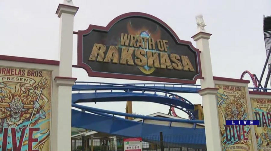 American Eagle, Batman: The Ride, The Dark Knight Coaster, The Flash: Vertical Velocity, Giant Drop, The Joker, Little Dipper, Maxx Force, Raging Bull, Sky Striker, Sprocket Rockets, Superman: Ultimate Flight, Wrath of Rakshasa, X Flight