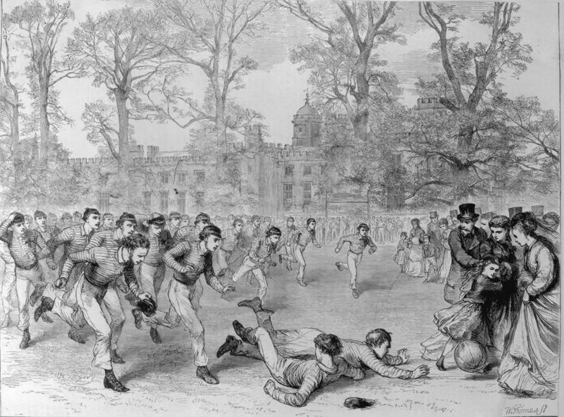 Football as a religion, Ancient Chinese origins, Medieval mob football, A school subject, Rugby or football?, Going global, The birth of FIFA, The World Cup, A televised revolution, UEFA Competitions, Billion-dollar business, The WAG era, The David Beckham effect, Celebrity owners, Banning women, A game everyone can play, Giving something back