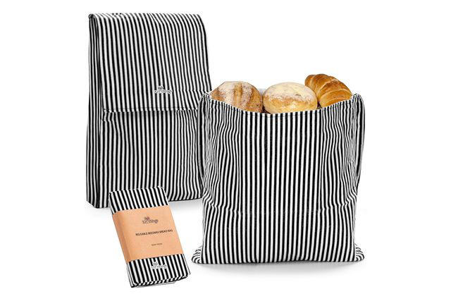 GobiSea Linen Bread Bag With Proofing Cover, Shop More Bread Storage Solutions at Amazon, Bread Story Linen Bread Bags, Li'l Things Eco-friendly Reusable Beeswax Bread Bags, Etmi Bamboo Bread Box, Think4Earth Large Bread Bags, 2-Pack, Grin by Grin Reusable Bread Bags, 2-Pack