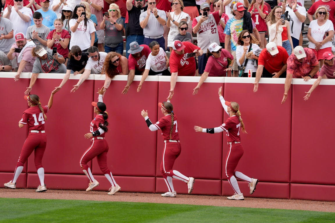 Epic photos capture Oklahoma softball's journey to ninth straight WCWS