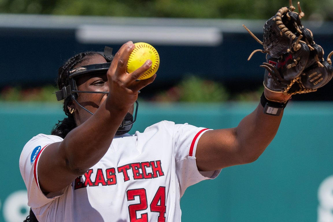 Texas Tech pitcher NiJaree Canady, in photos