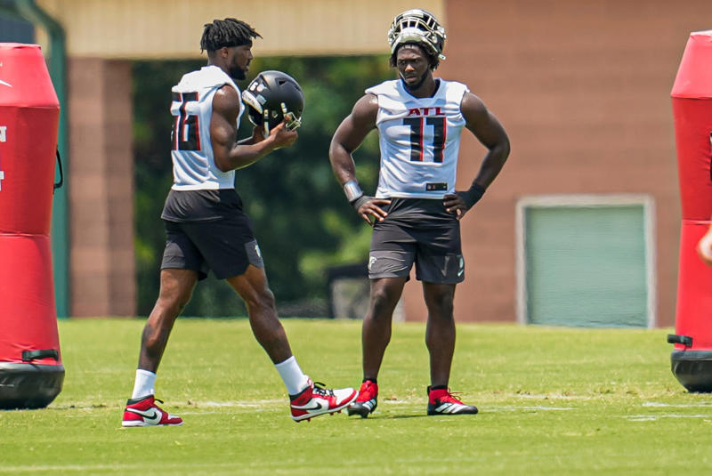Falcons Quarterback Breakdown, QB Depth Chart (4):, 2025 salary cap hits for Falcons QBs:, Top free agent QBs available:, Predictions/expectations for QBs in 2025:, Falcons Running Back Breakdown, RB Depth Chart (6):, 2025 salary cap hits for Falcons RBs:, Top free agent RBs available:, Predictions/expectations for RBs in 2025:, Falcons Wide Receiver Breakdown, WR Depth Chart (13):, 2025 salary cap hits for Falcons WRs:, Top free agent WRs available:, Predictions/expectations for WRs in 2025:, Falcons Tight End Breakdown, TE Depth Chart (6):, 2025 salary cap hits for Falcons TEs:, Top free agent TEs available:, Predictions/expectations for TEs 2025, Falcons Offensive Tackle Breakdown, Left Tackle Depth Chart:, Right Tackle Depth Chart:, 2025 salary cap hits for Falcons OTs:, Top free agent OTs available:, Predictions/expectations for OTs in 2025:, Falcons Offensive Guard Breakdown, Left Guard Depth Chart:, Right Guard Depth Chart:, 2025 salary cap hits for Falcons guards:, Top free agent guards available:, Predictions/expectations for OGs in 2025:, Falcons Center Breakdown, Center Depth Chart:, 2025 salary cap hits for Falcons centers:, Top free agent centers available:, Predictions/expectations for centers in 2025:, Falcons Defensive Line Breakdown, NT depth chart:, LDE depth chart:, RDE depth chart:, 2025 salary cap hits for Falcons DL:, Top free agent DL available:, Predictions/expectations for DL in 2025:, Falcons Outside Linebacker Breakdown, ROLB depth chart:, LOLB depth chart:, 2025 salary cap hits for Falcons OLBs:, Top free agent OLBs available:, Predictions/expectations for OLBs in 2025:, Falcons Inside Linebacker Breakdown, Right ILB depth chart:, Left ILB depth chart:, 2025 salary cap hits for Falcons ILBs:, Top free agent ILBs available:, Predictions/expectations for Falcons ILBs in 2025:, Falcons Cornerback Breakdown, RCB depth chart:, LCB depth chart:, NCB depth chart:, 2025 salary cap hits for Falcons CBs:, Top free agent CBs available:, Predictions/expectations for Falcons CBs in 2025:, Falcons Safety Breakdown, FS depth chart:, SS depth chart:, 2025 salary cap hits for Falcons safeties:, Top free agent safeties available:, Predictions/expectations for 2025: