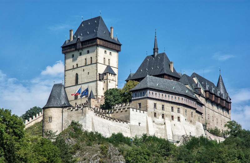 Eltz Castle, Germany, Predjama Castle, Slovenia, Brunnenburg Castle, Italy, Trakai Island Castle, Lithuania, Guaita Castle, San Marino, Gravensteen Castle, Belgium, Mehrangarh Fort, India, Topkapi Palace, Turkey, The Forbidden City, China, Almourol Castle, Portugal, Chateau de Sully-sur-Loire, France, Monastir's Ribat, Tunisia, Karlstejn Castle, Czech Republic, Gyantse Dzong, Tibet