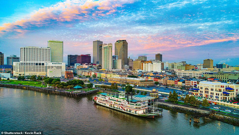 New map reveals US cities and landmarks set to disappear by 2050, New Orleans, Louisiana, Cape Coral, Florida, Savannah, Georgia, Charleston, South Carolina, Atlantic City, New Jersey, East Rutherford, New Jersey, Long Island, New York, San Jose, California