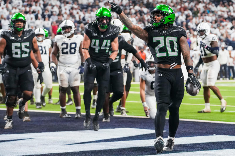No. 5 — Week 11 at Iowa Hawkeyes, No. 4 — Week 14 at Washington Huskies, No. 3 — Week 7 vs. Indiana Hoosiers, No. 2 — Week 13 vs. USC Trojans, No. 1 — Week 5 at Penn State Nittany Lions