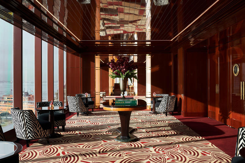 The Manner, The Surrey, a Corinthia Hotel, W New York-Union Square, The Ned NoMad, Crosby Street Hotel, The Ritz-Carlton New York, NoMad, The Carlyle, A Rosewood Hotel, Fouquet's New York, Park Hyatt New York, The Wall Street Hotel, Pendry Manhattan West, The Mercer, Hotel Chelsea, The Bowery Hotel, The Mark, The Fifth Avenue Hotel, Ace Hotel Brooklyn, The Lowell, ModernHaus Soho, Warren Street Hotel, Aman New York, The Langham, New York, Fifth Avenue, Freehand New York, Baccarat Hotel New York, Gansevoort Meatpacking NYC, Soho House New York, The Hoxton Williamsburg, The New York Edition, The Ludlow, 1 Hotel Brooklyn Bridge, The St. Regis New York, The Beekman, A Thompson Hotel, 33 Hotel, New York City, Seaport, The Pierre, A Taj Hotel, The Whitby Hotel, Casa Cipriani, Wythe Hotel, AKA Central Park, The Marlton Hotel