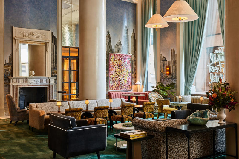 The Manner, The Surrey, a Corinthia Hotel, W New York-Union Square, The Ned NoMad, Crosby Street Hotel, The Ritz-Carlton New York, NoMad, The Carlyle, A Rosewood Hotel, Fouquet's New York, Park Hyatt New York, The Wall Street Hotel, Pendry Manhattan West, The Mercer, Hotel Chelsea, The Bowery Hotel, The Mark, The Fifth Avenue Hotel, Ace Hotel Brooklyn, The Lowell, ModernHaus Soho, Warren Street Hotel, Aman New York, The Langham, New York, Fifth Avenue, Freehand New York, Baccarat Hotel New York, Gansevoort Meatpacking NYC, Soho House New York, The Hoxton Williamsburg, The New York Edition, The Ludlow, 1 Hotel Brooklyn Bridge, The St. Regis New York, The Beekman, A Thompson Hotel, 33 Hotel, New York City, Seaport, The Pierre, A Taj Hotel, The Whitby Hotel, Casa Cipriani, Wythe Hotel, AKA Central Park, The Marlton Hotel