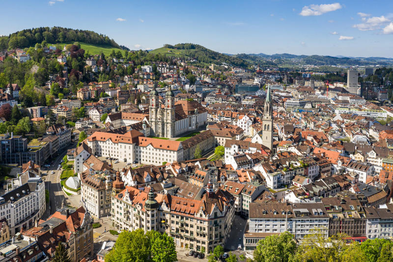 1. Basel, 2. Bern , 3. Geneva, 4. Zurich, 5. St Gallen , 6. Lucerne