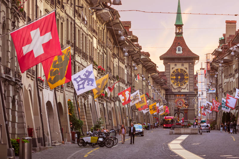 1. Basel, 2. Bern , 3. Geneva, 4. Zurich, 5. St Gallen , 6. Lucerne