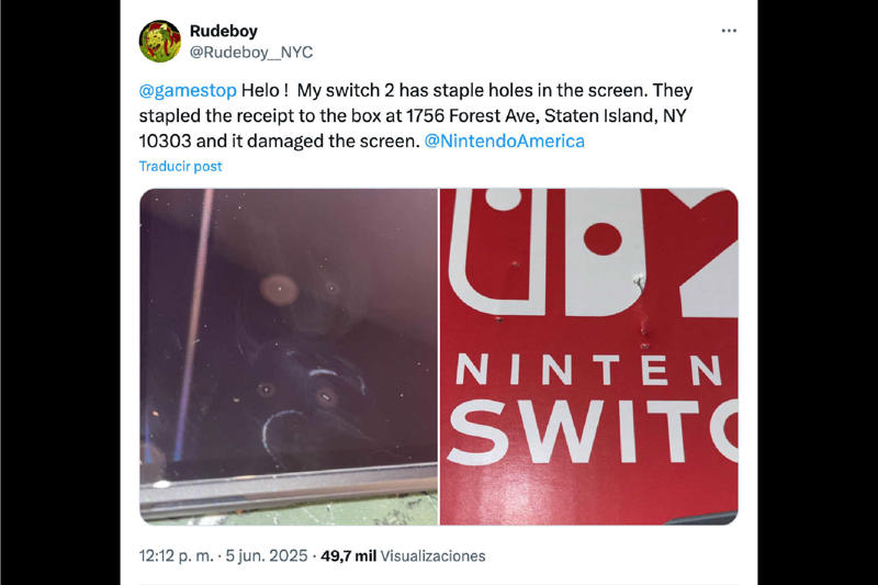 Long wait for the new Nintendo, A higher price than expected, Endless queues, Screen broken, Strange little holes, It happened to many clients, What happened?, Staplers in the stores, Double negligence, Small holes, huge pain, Joint complaints, Luckily, it has been solved