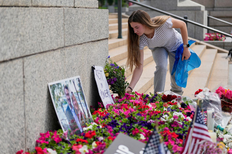 Key points, Walz: ‘Justice will be served’, Criminal complaint outlines timeline of shootings and suspect's escape, Gov. Walz calls for unity following the shootings, Boelter was armed when captured, What has Vance Boelter been charged with?, Sen. Hoffman is out of surgery, Gov. Walz confirms, Where was the suspect captured?, Gov. Walz is about to hold a press conference, Ramsey County Sheriff’s Office shares picture of suspect, Breaking: Arrest made, Memorials for Melissa Hortman line steps of Minnesota state Capital, How the ‘politically motivated’ shooting of Minnesota lawmakers unleashed right-wing conspiracy theories, Where is Vance Boelter headed? 'All options are open,' police say, Police recovered 'relevant' evidence in suspect's vehicle, Law enforcement disputes 'manifesto' characterization, The Minnesota manhunt, by the numbers, Police call on community not to 'speculate' about Minnesota shootings, Local leaders remember 'remarkable individuals' targeted in shooting, Boelter spoke with his roommate night before shootings, Friend says suspected shooter was a born-again Christian, Officials to provide an update at 5:30 pm CT, Authorities searching for suspect in area where vehicle was found, Investigators are confident they’ll find suspect, Watch: Police search for suspect in Minnesota shooting, Suspect went back to Minneapolis home after shooting, roommate says, Mourners leave flowers in memory of Melissa Hortman at state Capitol, 11 Wisconsin lawmakers named in gunman’s manifesto, Wife of suspect is ‘in shock’ after husband named as suspect, Belonging found on side of the road in Sibley County: report, Gov Tim Walz honors Melissa Hortman, Trump says he ‘may’ call Governor Tim Walz, Suspect’s vehicle located in Sibley County, according to emergency alert, Melissa and Mark Hortman helped raise and train veteran service dog, GoFundMe raises more than ,000 for John and Yvette Hoffman, Minnesota Senator issued tighter security after ‘politically motivated’ shooting, Law enforcement continue to search for suspect, Melissa and Mark Hortman died of 'multiple' gunshot wounds, Yvette Hoffman ‘threw herself’ onto her daughter to protect her, Catch up on the latest, Amy Klobuchar dined with Melissa Hortman hours before fatal shooting, Read what the suspect texted his friends after the shootings, Where was the suspect caught?, Minnesota congressional delegation denounces political violence in joint statement, Suspect arrested just after 9 p.m.: report