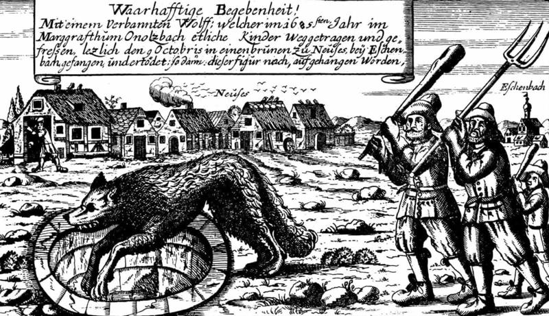 Historical context, Pagan folklore, Hunting spreads across Europe, Famous werewolves, The Werewolves of Poligny, The Werewolf of Chalons, Thiess of Kaltenbrun, The Werewolf of Caud, The Wolf of Ansbach, The Werewolf of Allariz, Hans the Werewolf, Jean Grenier, Swiatek the Beggar, The Werewolf of Pavia, The most ruthless judge, Clinical lycanthropy