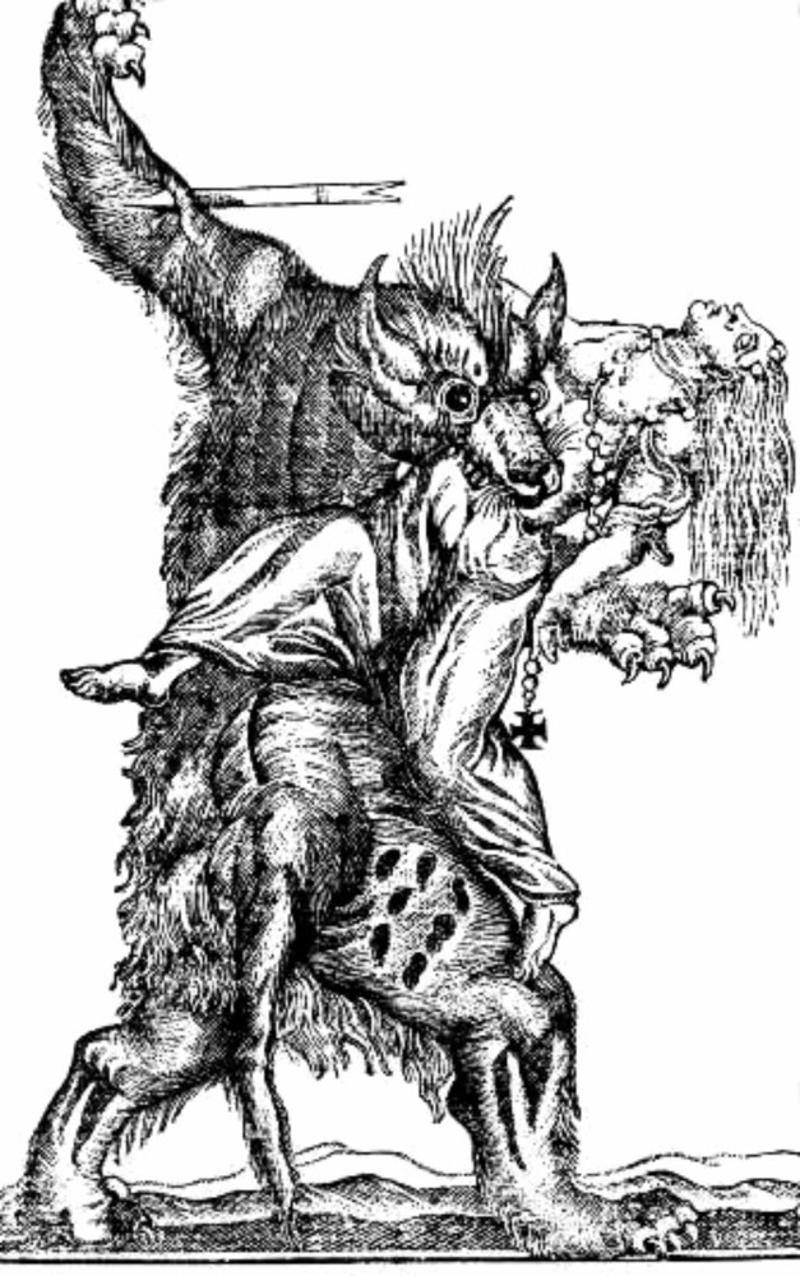 Historical context, Pagan folklore, Hunting spreads across Europe, Famous werewolves, The Werewolves of Poligny, The Werewolf of Chalons, Thiess of Kaltenbrun, The Werewolf of Caud, The Wolf of Ansbach, The Werewolf of Allariz, Hans the Werewolf, Jean Grenier, Swiatek the Beggar, The Werewolf of Pavia, The most ruthless judge, Clinical lycanthropy
