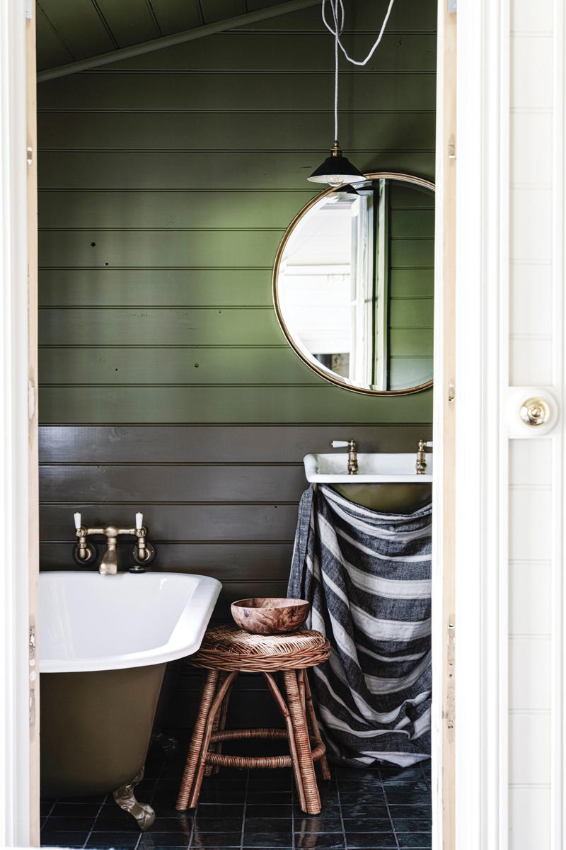 What is the purpose of a sink skirt?, How to choose the right skirt for your space, How do you make a sink skirt?, 12 ways to use sink skirts in your home , Green bathroom sink skirt , Foam House laundry sink skirt , English cottage bathroom sink skirt , Keppel Sands laundry sink skirt , Kara Rosenlund’s studio kitchen sink skirt , Bungaberg kitchen sink skirt , Cloud River Farm kitchen sink skirt , Vintage kitchen sink skirt , Marge’s Cottage kitchen sink skirt , Old miner’s cottage kitchen sink skirt , California bungalow kitchen sink skirt , Bungalow kitchen sink skirt , Weatherboard cottage kitchen sink skirt