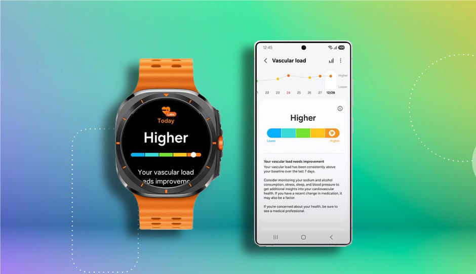 Antioxidant detection, no needle needed, Vascular Load measures strain on the heart, Who gets these features, and how much will they cost?, Samsung's future health plans