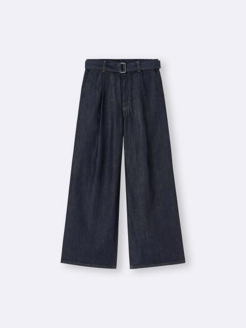 主役級に可愛い♡2トーンバレルレッグジーンズ, 脚長効果も抜群◎デニムタックトラウザー, シルエットを自在にアレンジ♪ライトデニムプルオンパンツ, ベルト付きでメリハリをON！ライトデニムベルテッドワイドパンツ, 足元をすっきり見せる◎デニムキャロットパンツ