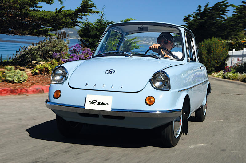 21. Mazda R360: 356cc 1. Fiat 600: 633cc, 2. Renault 3: 603cc, 3. Citroën Ami 6: 602cc, 4. Citroën LN: 602cc, 5. Citroën Méhari: 602cc, 6. smart: 599cc, 7. Fiat 126: 594cc, 8. DKW F1: 584cc, 9. BMW 600: 582cc, 10. Fiat 500 Topolino: 569cc, 11. Suzuki SC100: 539cc, 12. NSU Spider: 497cc, 13. Steyr-Puch 500: 493cc, 14. Morgan Runabout: 482cc, 15. Fiat Nuova 500: 479cc, 16. Citroën Dyane: 425cc, 17. Vespa 400: 393cc, 18. Citroën 2CV: 375cc, 19. Suzulight: 359cc, 20. Honda T360: 356cc, 21. Mazda R360: 356cc, 22. Subaru 360: 356cc, 23. Suzuki Fronte: 356cc, 24. Honda N360: 354cc, 25. Lloyd 350: 347cc, 26. Berkeley Sports: 322cc, 27. Lloyd 300: 293cc, 28. Renault Voiturette: 273cc, 29. Lloyd 250: 250cc, 30. Goggomobil: 245cc, 31. Isetta: 236cc, 32. Fuldamobil: 191cc, 33. Heinkel Kabine: 174cc, 34. Messerschmitt KR175: 173cc, 35. Invacar: 147cc, 36. Bond Minicar: 122cc, 37. Peel P50: 49cc, 38. Brütsch Mopetta: 48cc
