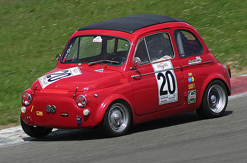 13. Steyr-Puch 500: 493cc 1. Fiat 600: 633cc, 2. Renault 3: 603cc, 3. Citroën Ami 6: 602cc, 4. Citroën LN: 602cc, 5. Citroën Méhari: 602cc, 6. smart: 599cc, 7. Fiat 126: 594cc, 8. DKW F1: 584cc, 9. BMW 600: 582cc, 10. Fiat 500 Topolino: 569cc, 11. Suzuki SC100: 539cc, 12. NSU Spider: 497cc, 13. Steyr-Puch 500: 493cc, 14. Morgan Runabout: 482cc, 15. Fiat Nuova 500: 479cc, 16. Citroën Dyane: 425cc, 17. Vespa 400: 393cc, 18. Citroën 2CV: 375cc, 19. Suzulight: 359cc, 20. Honda T360: 356cc, 21. Mazda R360: 356cc, 22. Subaru 360: 356cc, 23. Suzuki Fronte: 356cc, 24. Honda N360: 354cc, 25. Lloyd 350: 347cc, 26. Berkeley Sports: 322cc, 27. Lloyd 300: 293cc, 28. Renault Voiturette: 273cc, 29. Lloyd 250: 250cc, 30. Goggomobil: 245cc, 31. Isetta: 236cc, 32. Fuldamobil: 191cc, 33. Heinkel Kabine: 174cc, 34. Messerschmitt KR175: 173cc, 35. Invacar: 147cc, 36. Bond Minicar: 122cc, 37. Peel P50: 49cc, 38. Brütsch Mopetta: 48cc