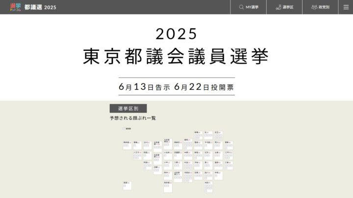 2025年6月14日、15日調査の政党支持率, 政党支持率の推移 電話, 政党支持率の推移 ネット, 2025年6月調査の次期参院選比例投票先について, 2025年6月調査の内閣支持率, 内閣支持率の推移 電話, 内閣支持率の推移 ネット, 調査概要・さらに詳しい解説は選挙ドットコムちゃんねるで！