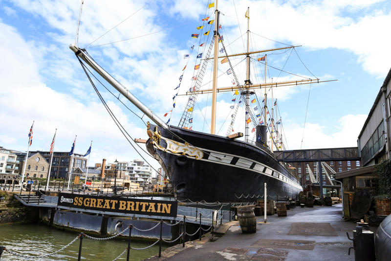 SS Great Britain SS Royal William, SS Great Britain, SS Great Eastern, RMS Baltic, RMS Olympic, Carnival Destiny, Grand Princess, RMS Queen Mary, Voyager of the Seas, Navigator of the Seas, SS Normandie, RMS Queen Mary 2, Icon of the Seas, Star of the Seas