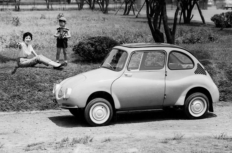 22. Subaru 360: 356cc 1. Fiat 600: 633cc, 2. Renault 3: 603cc, 3. Citroën Ami 6: 602cc, 4. Citroën LN: 602cc, 5. Citroën Méhari: 602cc, 6. smart: 599cc, 7. Fiat 126: 594cc, 8. DKW F1: 584cc, 9. BMW 600: 582cc, 10. Fiat 500 Topolino: 569cc, 11. Suzuki SC100: 539cc, 12. NSU Spider: 497cc, 13. Steyr-Puch 500: 493cc, 14. Morgan Runabout: 482cc, 15. Fiat Nuova 500: 479cc, 16. Citroën Dyane: 425cc, 17. Vespa 400: 393cc, 18. Citroën 2CV: 375cc, 19. Suzulight: 359cc, 20. Honda T360: 356cc, 21. Mazda R360: 356cc, 22. Subaru 360: 356cc, 23. Suzuki Fronte: 356cc, 24. Honda N360: 354cc, 25. Lloyd 350: 347cc, 26. Berkeley Sports: 322cc, 27. Lloyd 300: 293cc, 28. Renault Voiturette: 273cc, 29. Lloyd 250: 250cc, 30. Goggomobil: 245cc, 31. Isetta: 236cc, 32. Fuldamobil: 191cc, 33. Heinkel Kabine: 174cc, 34. Messerschmitt KR175: 173cc, 35. Invacar: 147cc, 36. Bond Minicar: 122cc, 37. Peel P50: 49cc, 38. Brütsch Mopetta: 48cc