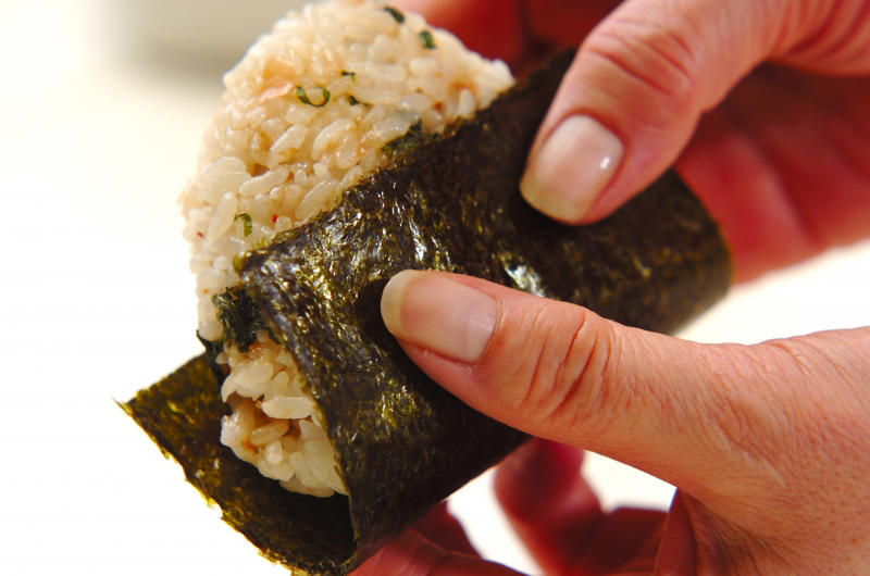 4種のカラフルまん丸おにぎり, 天かすと大葉のおにぎり, ネギみそおにぎり, 具だくさんおにぎり, タコ焼き風ひとくちおにぎり, 長芋と漬け物のおにぎり