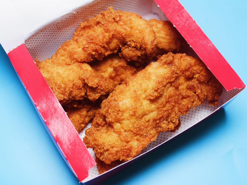 Chick-fil-A's chicken tenders were perfectly crispy and juicy. The chicken tenders were large and perfectly fried., The chicken tenders were crispy on the outside., However, there wasn't an abundance of chicken meat inside., Smashburger's chicken tenders were just slightly too fried for my liking., The chicken tenders, overall, tasted dry, even when paired with sauce., Next up were the crispy chicken tenders from Sonic Drive-In., The chicken tenders were evenly fried but on the thinner side., My ninth favorite chicken tenders came from Popeyes., The chicken tenders from Popeyes were crispy, flaky, and crunchy., The meat inside was flaky and moist as well., I thought the chicken tenders from Bojangles were flavorful and super crispy., I thought the chicken tenders were a good size., McDonald's just launched its new McCrispy Strips., The breading was relatively thin, but very crispy., The chicken strips packed a lot of flavor., Chick-fil-A's chicken tenders were perfectly crispy and juicy., The chicken tenders were nicely fried but still juicy on the inside., Wingstop's chicken tenders came in third place., The chicken tenders were large and well-breaded., These tenders were filled with real chicken., My second favorite chicken tenders came from Zaxby's., The chicken tenders were super crispy.