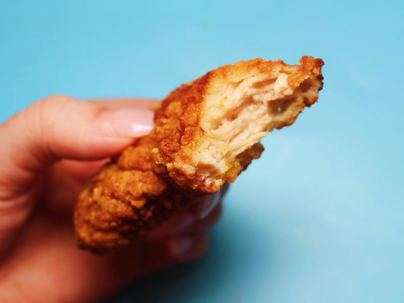 The chicken strips packed a lot of flavor. The chicken tenders were large and perfectly fried., The chicken tenders were crispy on the outside., However, there wasn't an abundance of chicken meat inside., Smashburger's chicken tenders were just slightly too fried for my liking., The chicken tenders, overall, tasted dry, even when paired with sauce., Next up were the crispy chicken tenders from Sonic Drive-In., The chicken tenders were evenly fried but on the thinner side., My ninth favorite chicken tenders came from Popeyes., The chicken tenders from Popeyes were crispy, flaky, and crunchy., The meat inside was flaky and moist as well., I thought the chicken tenders from Bojangles were flavorful and super crispy., I thought the chicken tenders were a good size., McDonald's just launched its new McCrispy Strips., The breading was relatively thin, but very crispy., The chicken strips packed a lot of flavor., Chick-fil-A's chicken tenders were perfectly crispy and juicy., The chicken tenders were nicely fried but still juicy on the inside., Wingstop's chicken tenders came in third place., The chicken tenders were large and well-breaded., These tenders were filled with real chicken., My second favorite chicken tenders came from Zaxby's., The chicken tenders were super crispy.