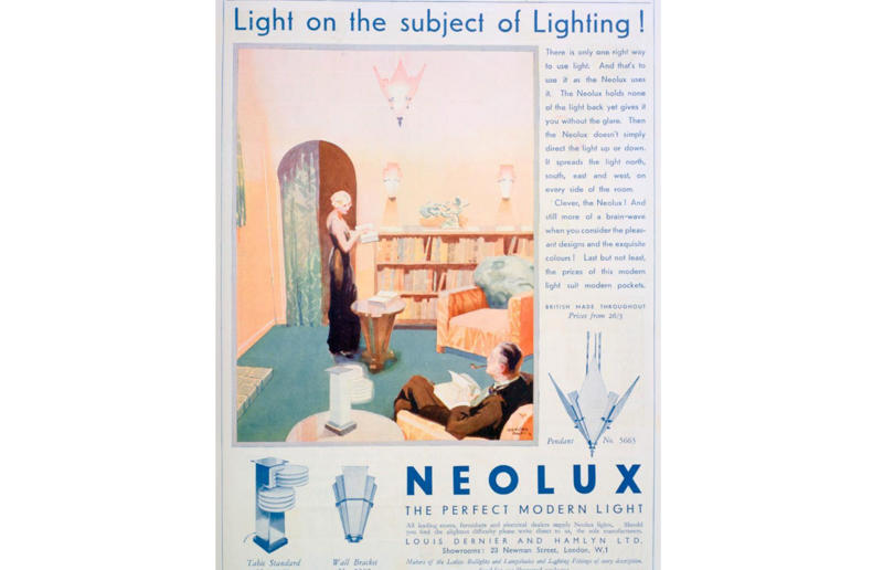 1931: Neolux light fittings Beautiful vintage adverts for home products around the world, 1922: Dominion Linoleum, 1926: Electrolux vacuums, 1920s: pianos, 1931: Neolux light fittings, 1932: solid wood desks, 1937: Carrier air-conditioning units, 1930s: Frigidaire refrigerators, 1942: Bowmans furniture, 1945: Belmont televisions, 1940s: Scotch tape, 1940s: Westinghouse washing machines, 1950: kit homes, 1955: blast-resistant houses, 1957: Admiral televisions, 1957: Grècéram floor tiles, 1950s: WalPaMur paint, 1962: Australuco aluminium, 1963: Bell extension phones, 1967: Edison Electric Institute, 1960s: Georgia-Pacific panelling, 1973: Armstrong floors, 1974: Pioneer speakers, 1970s: Chippy telephone tables, 1986: Sony remote controls, 1980s: Sun dishwasher soap, 1980s: Playmobil home, 1991: Sony Walkman, 1999: Apple iMac computers, 1990s: IKEA blinds
