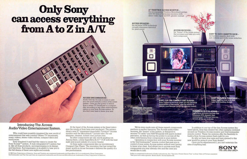 1986: Sony remote controls Beautiful vintage adverts for home products around the world, 1922: Dominion Linoleum, 1926: Electrolux vacuums, 1920s: pianos, 1931: Neolux light fittings, 1932: solid wood desks, 1937: Carrier air-conditioning units, 1930s: Frigidaire refrigerators, 1942: Bowmans furniture, 1945: Belmont televisions, 1940s: Scotch tape, 1940s: Westinghouse washing machines, 1950: kit homes, 1955: blast-resistant houses, 1957: Admiral televisions, 1957: Grècéram floor tiles, 1950s: WalPaMur paint, 1962: Australuco aluminium, 1963: Bell extension phones, 1967: Edison Electric Institute, 1960s: Georgia-Pacific panelling, 1973: Armstrong floors, 1974: Pioneer speakers, 1970s: Chippy telephone tables, 1986: Sony remote controls, 1980s: Sun dishwasher soap, 1980s: Playmobil home, 1991: Sony Walkman, 1999: Apple iMac computers, 1990s: IKEA blinds