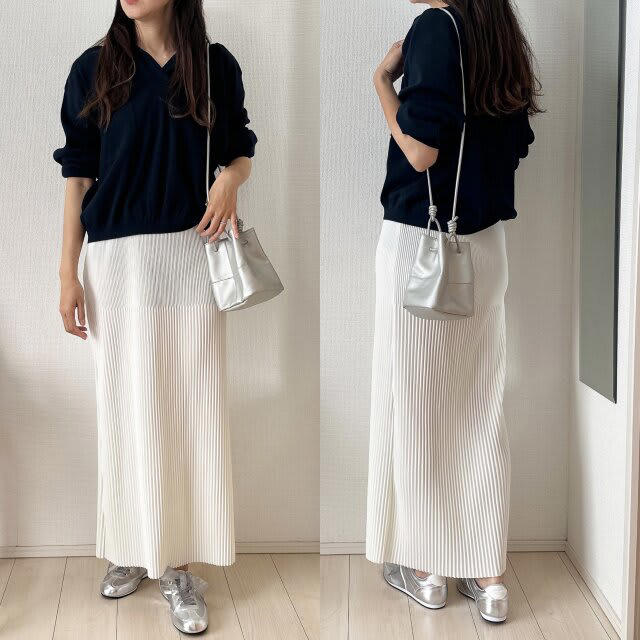 ややショート丈がかわいいセーター, デニムに合わせるだけで可愛い, タックパンツきれいめに, ジャンスカのインナーにもぴったり, 白Tレイヤードも可愛い, リブスカートで上品に, スウェットパンツも上品に, ストレートデニムでスタイルアップ