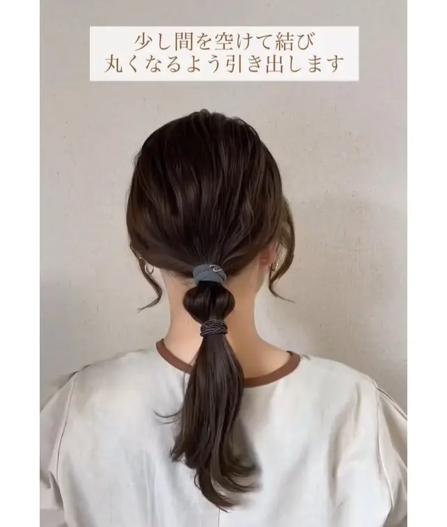 ・ボブでも叶う♡お団子ヘア, ・ボブだとは思えない！オケージョンにも使えるくるりんぱヘア, ・短い髪でも崩れにくい♪ミニポニーテール, ・簡単おしゃれ見せ♡ハーフアップヘア, ・簡単まとめ髪♡結び目も隠せるお団子ヘア, ・くるっとしてきゅっ♪繰り返すくるりんぱで簡単おしゃれハーフアップ, ・簡単アレンジの重ねワザでできるおしゃれローポニーテール♡, ・オンもオフもOK♡どんなシーンでも使える編みおろしヘア, ・ゴム2つだけでできる！簡単ギブソンタック, ・お呼ばれヘアにもおすすめ♡くるりんぱで作る上品まとめ髪, ・飾りなしでもおしゃれに♡タイトなローポニーテール, ・難しいことはなにもなし♪簡単かわいいたまねぎヘア