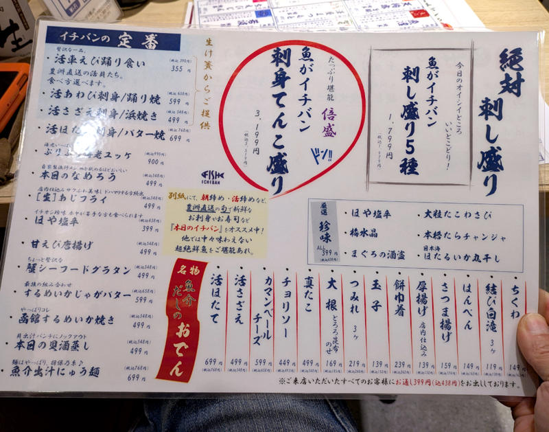 ・安かった頃のさくら水産, ・新業態「魚がイチバン」, ・さくら水産との客層の違い, ・今回訪問した店舗の情報