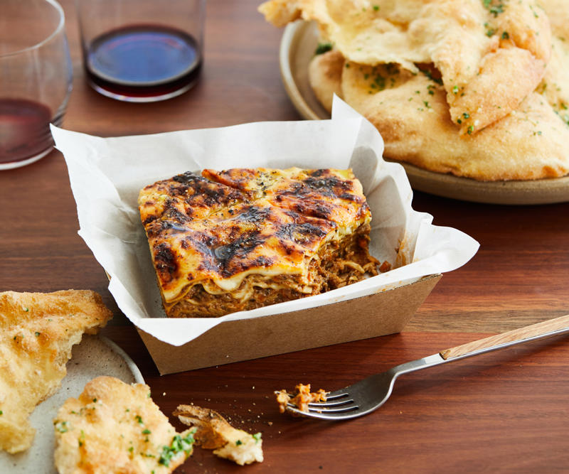 10 of our favourite lasagne recipes for cooler weather: , Sarah Cicolini’s lasagne with romanesco , Matt Breen’s Mum’s lasagne , Rinaldo Di Stasio’s lasagne con aragosta , Lasagne of spinach, polenta and goat’s curd , Lasagne con coniglio e funghi porcini (rabbit and porcini mushroom lasagne)