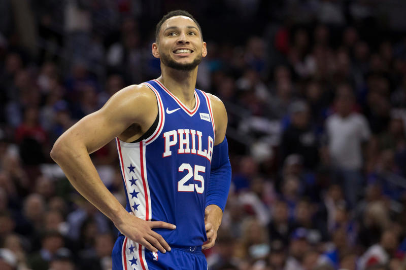 Guard: Allen Iverson, Guard: Tyrese Maxey, Forward: Andre Igoudala, Forward: Ben Simmons, Center: Joel Embiid, Guard: Jrue Holiday, Guard: Lou Williams, Forward: Tobias Harris, Forward: Thaddeus Young, Center: Elton Brand, Center: Dikembe Mutumbo, Guard: Aaron McKie, Honorable Mentions