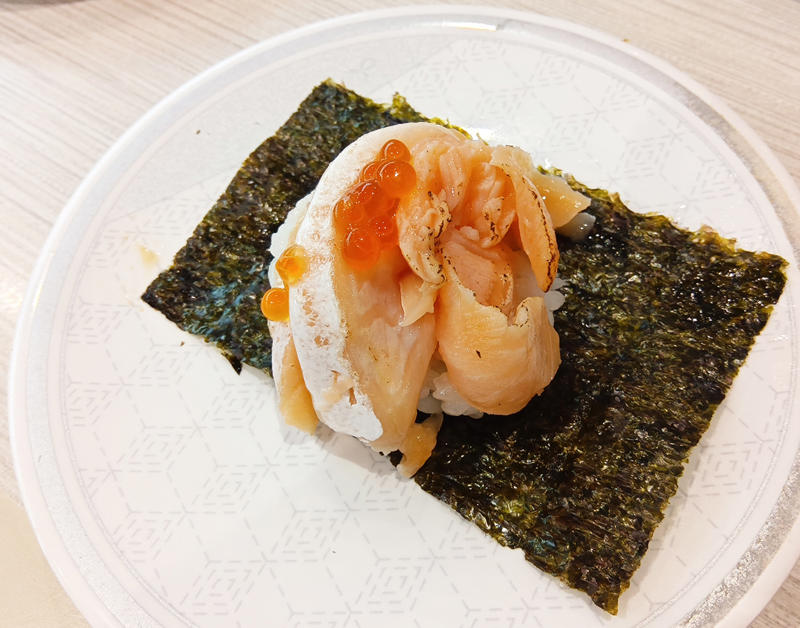 ・大とろ祭り開催できず, ・富山湾産 大振り生ほたるいか（税込209円）, ・山盛り炙りとろサーモンつつみ（税込209円）, ・山盛り赤えびつつみ（税込209円）, ・長崎県産剣先いか（税込209円）
