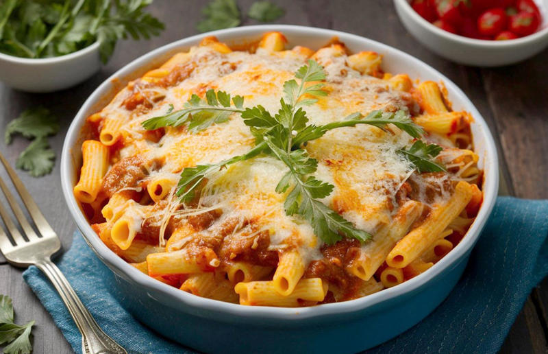 32. Baked ziti, USA 36. Pasta frittata, Italy, 35. Cincinnati chilli, USA, 34. Naporitan, Japan, 33. Linguine alla Nerano, Italy, 32. Baked ziti, USA, 31. Fuži s tartufima, Croatia, 30. American chop suey, USA, 29. Kasha varnishkes, USA, 28. Pastitsio, Greece, 27. Pasta con le sarde, Italy, 26. Sorrentinos, Argentina, 25. Pasta alla Norma, Italy, 24. Krautfleckerl, Austria, 23. Pasta e fagioli, Italy, 22. Filipino spaghetti, Philippines, 21. Pasta primavera, Canada or USA, 20. Tortellini alla panna, Italy, 19. Tallarines verdes, Peru, 18. Koshari, Egypt, 17. Pasta puttanesca, Italy, 16. Älplermagronen, Switzerland, 15. Fettuccine Alfredo, Italy and USA, 14. Cacio e pepe, Italy, 13. Uni pasta, Japan, 12. Gratin de crozets, France, 11. Spaghetti alla vongole, Italy, 10. Giouvetsi, Greece, 9. Ravioli, Italy, 8. Fideuà, Spain, 7. Pasta pomodoro, Italy, 6. Spaghetti Bolognese, UK and USA, 5. Cannelloni, Italy, 4. Mac 'n' cheese, Italy and UK, 3. Pasta alla carbonara, Italy, 2. Käsespätzle, various locations