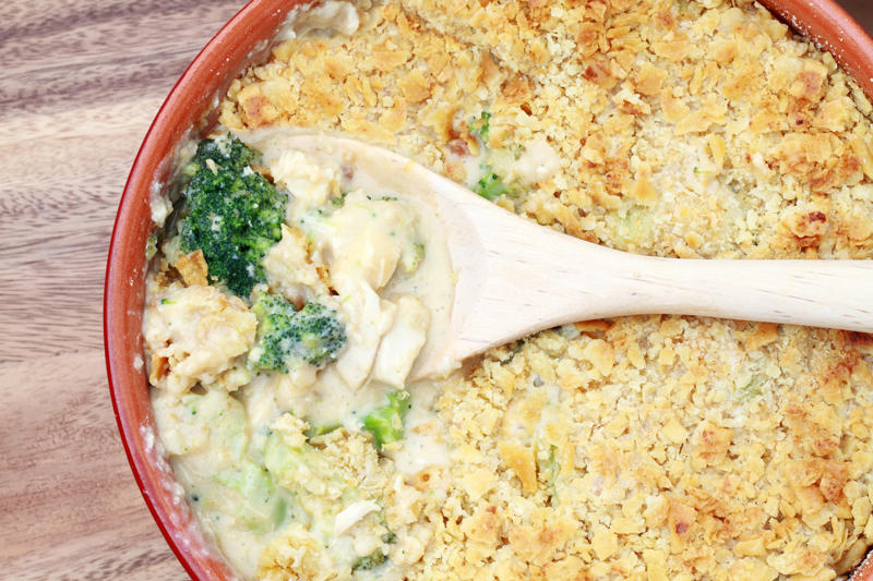 Broccoli chicken casserole Broccoli chicken casserole, Breaded pork tenderloin, Meat loaf with oatmeal, Chicken wild rice casserole, Easy cornish pasties, Old-time custard ice cream, Sharp cheddar scalloped potatoes, Gooey butter cookies, Sauerkraut hot dish, Grilled beer brats with sauerkraut, Homemade Cincinnati chili, Toasted ravioli puffs, Michigan cherry pie, Chicago-style deep-dish pizza