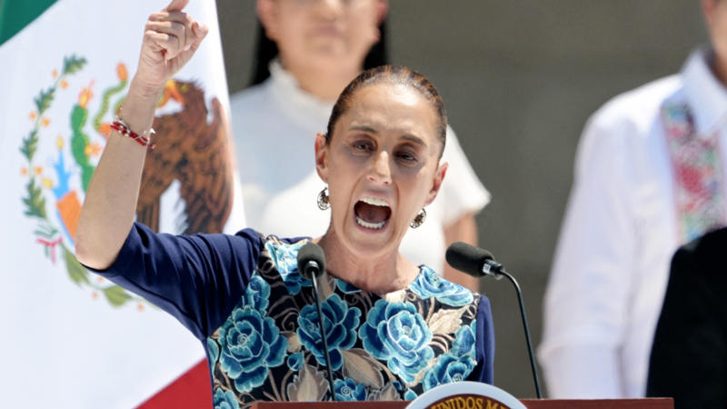 Condemns violence Don't mess with Sheinbaum, What has been said is false, Direct accusation from the United States, High tension in Los Angeles, Sheinbaum talks about provocations, Condemns violence, A peaceful response is necessary, Mexicans are honest workers, Dialogue and respect to solve problems