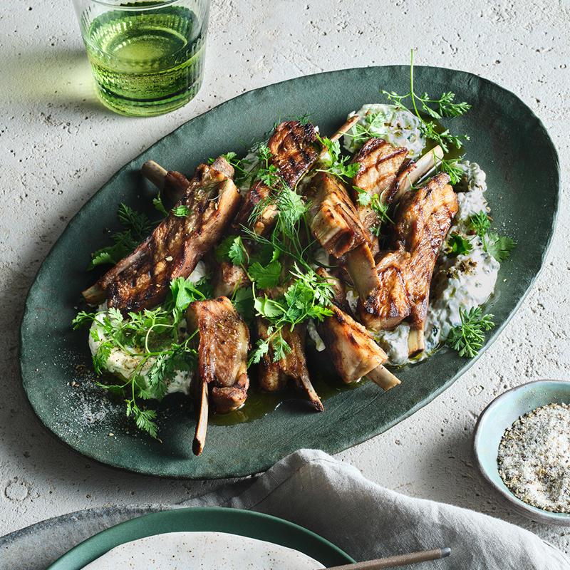Our best rib recipes of all time, Beef short ribs in miso and beer , Sticky pork ribs with mango and jalapeño salsa , Saba Alemayoh’s derek tibs (Ethiopian beef short ribs with capsicum) , Paul Farag’s chermoula lamb ribs fatteh , Birria tacos with beef short ribs and charred pineapple salsa , Barbecued lamb ribs with yuzu-sesame yakiniku sauce , Porteño’s beer and miso lamb ribs , Glazed pork ribs with hoisin and star anise , Alpha’s slow-roasted lamb spare ribs with thyme honey and ouzo glaze , Gingerboy’s salt-and-pepper chicken spare ribs with tamarind hot sauce , Sticky barbecue beef ribs with coleslaw and soft onion rolls , Pastrami-spiced pork ribs with potato salad and pickles , Barbecued lamb ribs with smoked eggplant and yoghurt sauce , Braised short ribs with gratin , Char-grilled lamb ribs with coriander and pepper