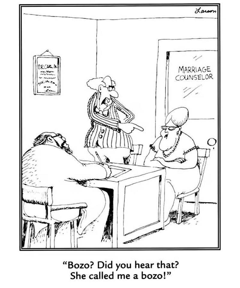             Oh, Wonderful - You’re Early        ,             Don’t Use Your X-Ray Vision        ,             You’re Not Even Drawn Yet        ,             She Called Me A Bozo        ,             Marriage Counseling With Tarzan        ,             Not On Our First Date        ,             Spider Personal Ads        ,             Bad Excuses To Call Off A Date        ,             Acting Shy And Vulnerable        ,             I Gotta Try Your Garlic Wharf Rats        
