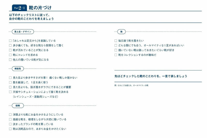 収納の基本は、片付けやすい「靴」で学ぶ, ＜ステップ1＞ゴールを決める, ＜ステップ2＞配置図を描く, ＜ステップ3＞片付ける